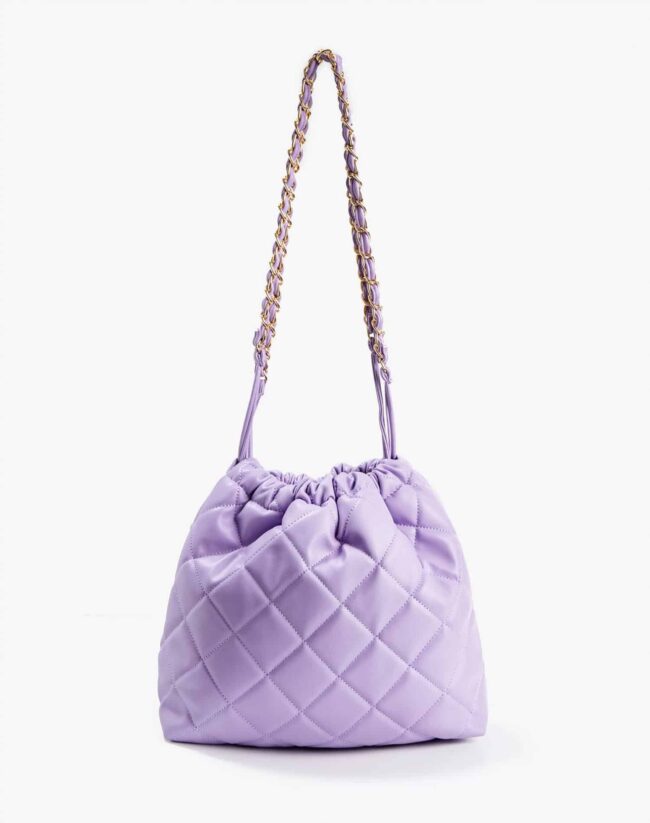 Bolsa de ombro acolchoada com alça de corrente para mulher - Image 2