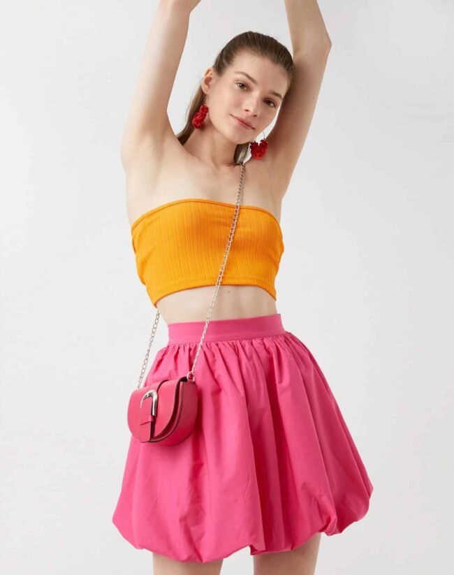 Mala de ombro para mulher com fivela em imitação de pele - Image 3