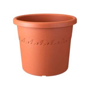 Vaso plastico cilindrico verde de 55cm