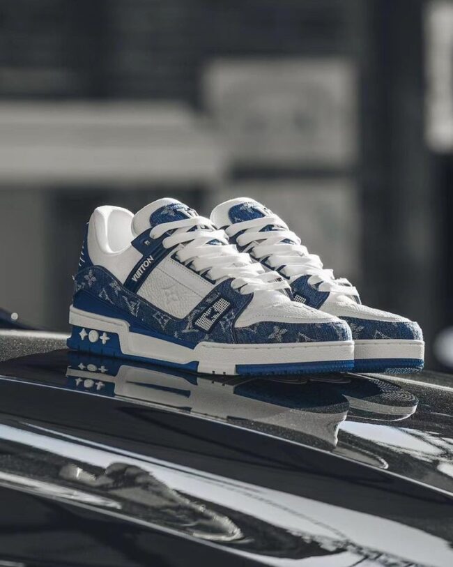 Louis Vuitton Denim Trainers - Image 3