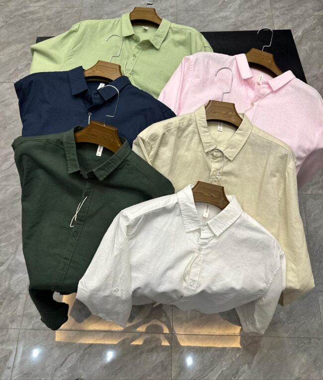 Regular Fit Linen Shirt - Image 2