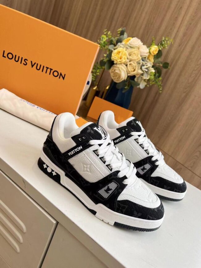Louis Vuitton Denim Trainers - Image 2